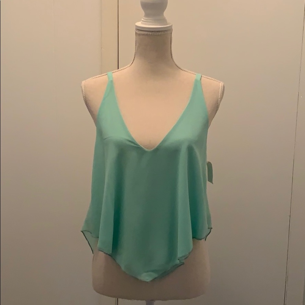 NWT / sea foam green float cute adjustable top